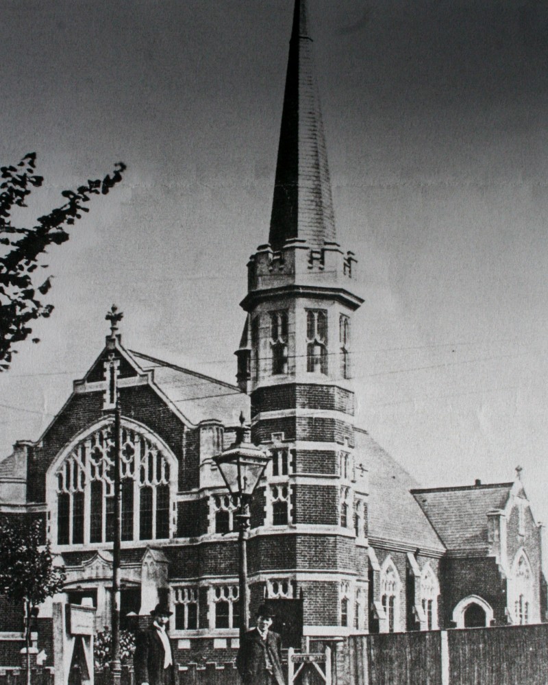 Original church (now Ruskin Hall) exterior