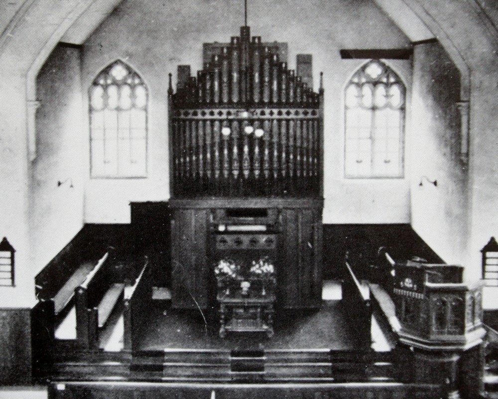 Original church (now Ruskin Hall) interior