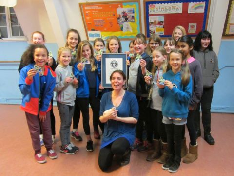 6th Carshalton Guides with adventurer Sally Kettle